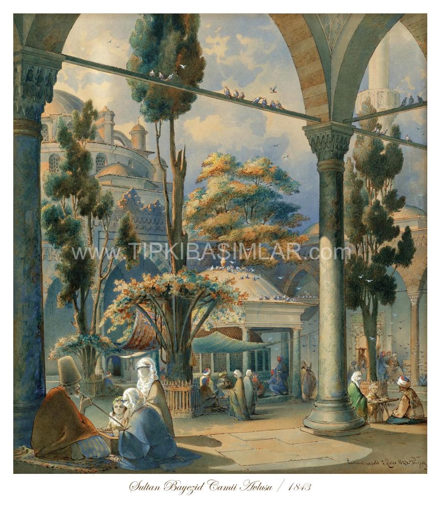 A.Preziosi / Sultan Bayezid Camii Avlusu