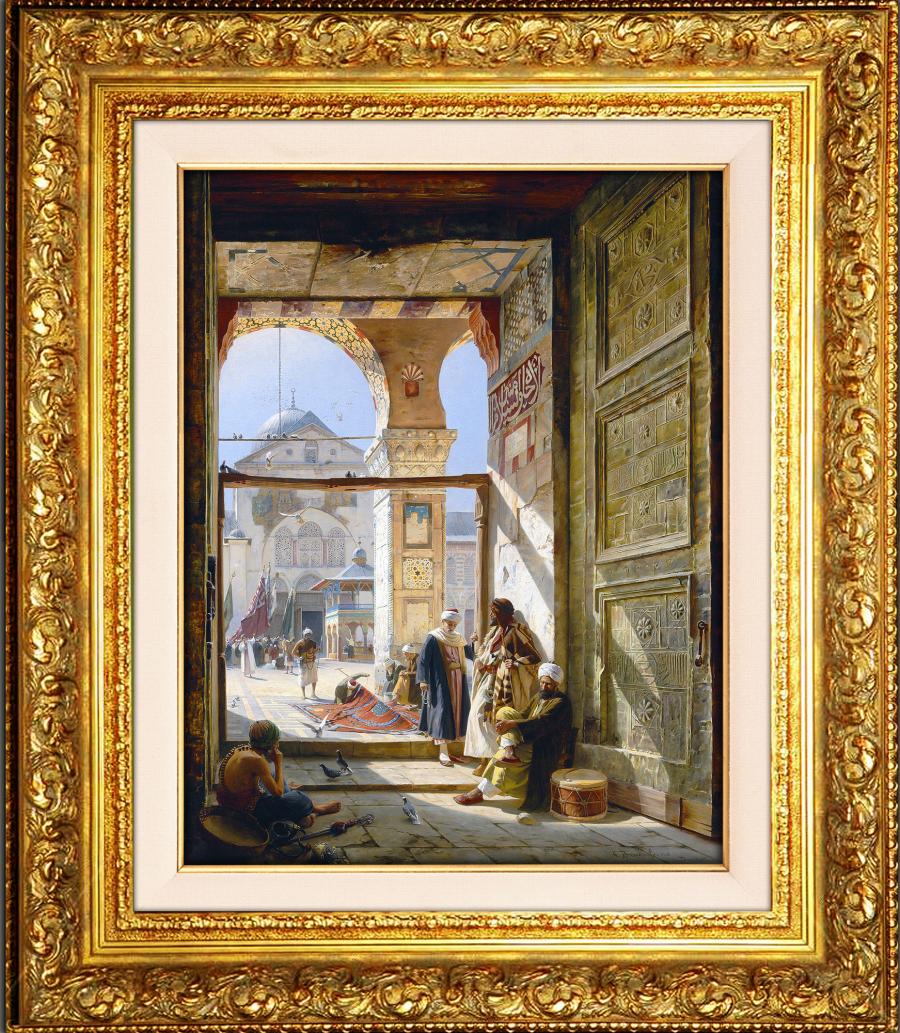 Emevi Camii Avlu Kapısı - Şam || Gustav Bauernfeind