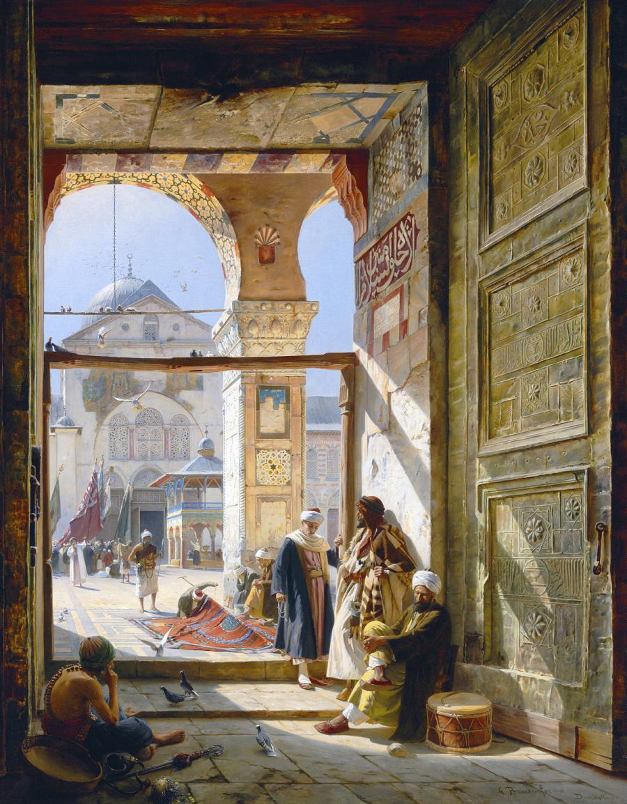 Emevi Camii Avlu Kapısı - Şam || Gustav Bauernfeind