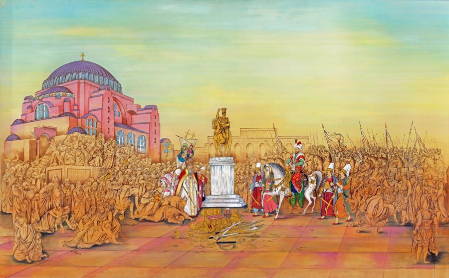 Fatih Sultan Mehmed Han'ın Ayasofya'ya Girişi