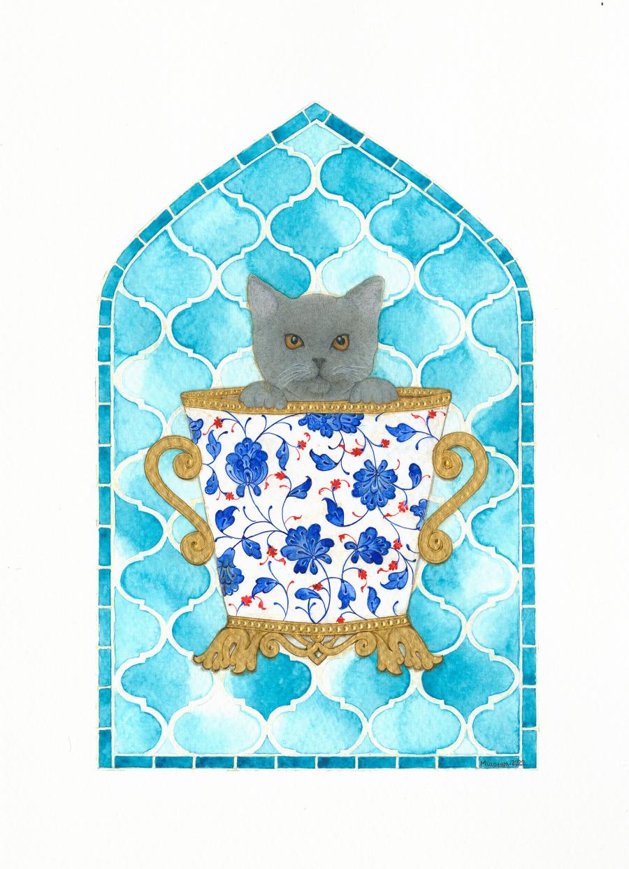 KEDİ DUMAN | FINEART EDİSYON BASKI