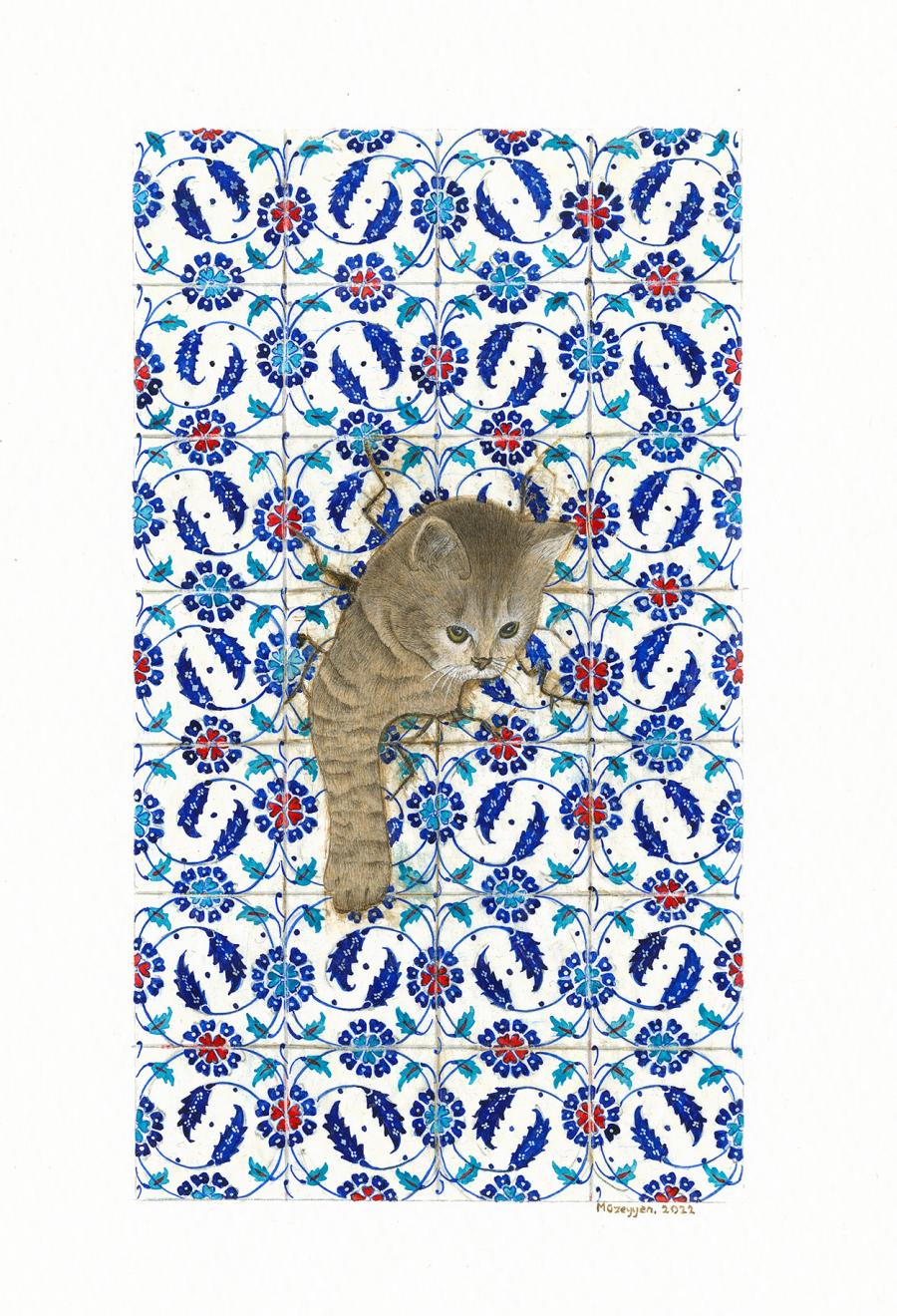 KEDİ KESTANE | FINEART EDİSYON BASKI