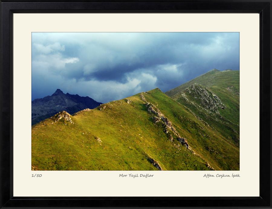 Mor Yeşil Dağlar || Edisyon Baskı Fotoğraf